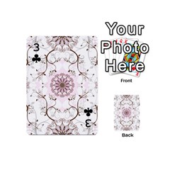 Floral Flora Flower Seamless Pattern Playing Cards 54 Designs (Mini) from ArtsNow.com Front - Club3