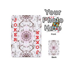 Floral Flora Flower Seamless Pattern Playing Cards 54 Designs (Mini) from ArtsNow.com Front - Joker2