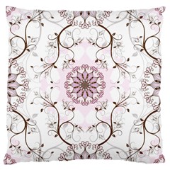 Floral Flora Flower Seamless Pattern Large Cushion Case (Two Sides) from ArtsNow.com Back