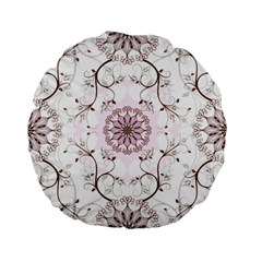 Floral Flora Flower Seamless Pattern Standard 15  Premium Flano Round Cushions from ArtsNow.com Front