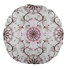 Floral Flora Flower Seamless Pattern Large 18  Premium Flano Round Cushions from ArtsNow.com Front