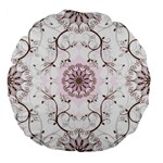 Floral Flora Flower Seamless Pattern Large 18  Premium Flano Round Cushions