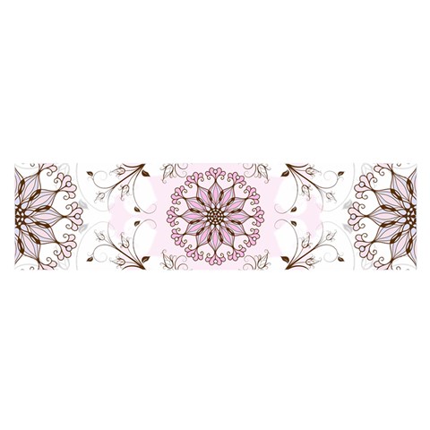 Floral Flora Flower Seamless Pattern Oblong Satin Scarf (16  x 60 ) from ArtsNow.com Front