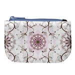 Floral Flora Flower Seamless Pattern Large Coin Purse