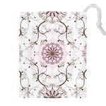 Floral Flora Flower Seamless Pattern Drawstring Pouch (5XL)