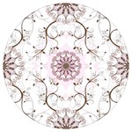 Floral Flora Flower Seamless Pattern Round Trivet