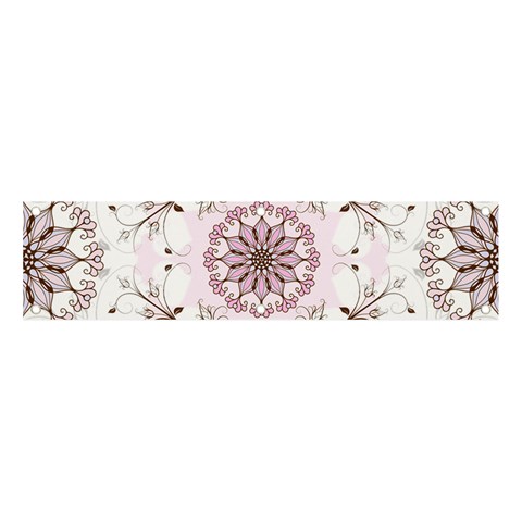 Floral Flora Flower Seamless Pattern Banner and Sign 4  x 1  from ArtsNow.com Front