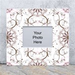 Floral Flora Flower Seamless Pattern White Wall Photo Frame 5  x 7 