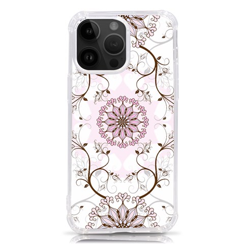 Floral Flora Flower Seamless Pattern iPhone 14 Pro Max TPU UV Print Case from ArtsNow.com Front