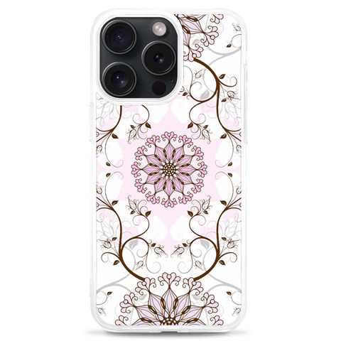 Floral Flora Flower Seamless Pattern iPhone 15 Pro Max TPU UV Print Case from ArtsNow.com Front