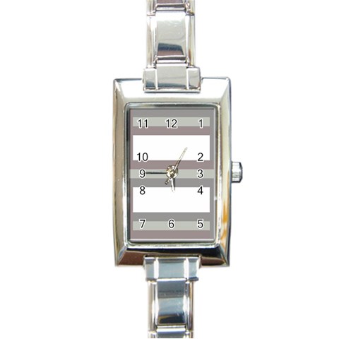 Minimal Mixed Abstract Lines Print Copia Rectangle Italian Charm Watch from ArtsNow.com Front