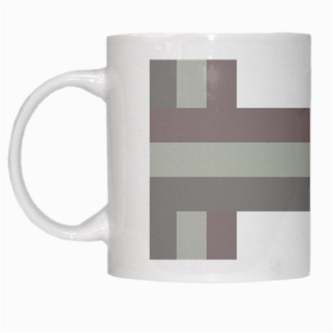 Minimal Mixed Abstract Lines Print Copia White Mug from ArtsNow.com Left