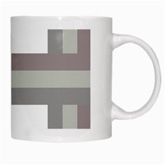 Minimal Mixed Abstract Lines Print Copia White Mug from ArtsNow.com Right