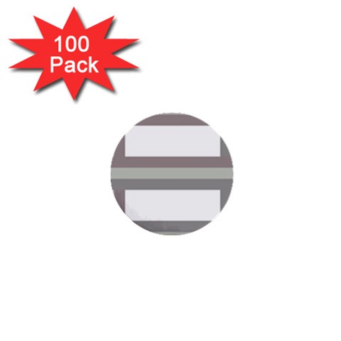 Minimal Mixed Abstract Lines Print Copia 1  Mini Buttons (100 pack)  from ArtsNow.com Front