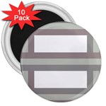 Minimal Mixed Abstract Lines Print Copia 3  Magnets (10 pack) 