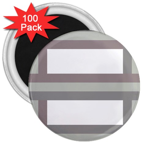 Minimal Mixed Abstract Lines Print Copia 3  Magnets (100 pack) from ArtsNow.com Front