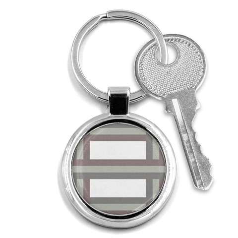 Minimal Mixed Abstract Lines Print Copia Key Chain (Round) from ArtsNow.com Front