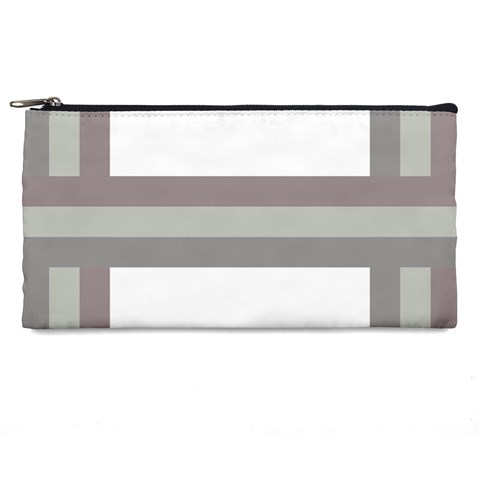 Minimal Mixed Abstract Lines Print Copia Pencil Case from ArtsNow.com Front