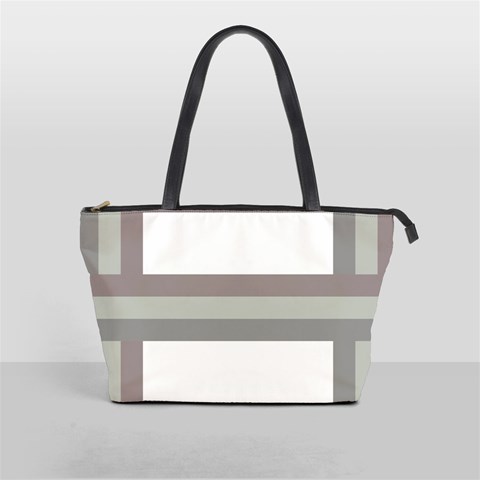 Minimal Mixed Abstract Lines Print Copia Classic Shoulder Handbag from ArtsNow.com Front