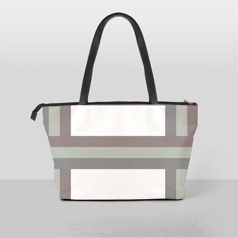 Minimal Mixed Abstract Lines Print Copia Classic Shoulder Handbag from ArtsNow.com Back