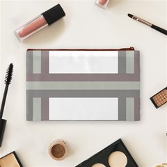 Minimal Mixed Abstract Lines Print Copia Cosmetic Bag (Medium) from ArtsNow.com Back