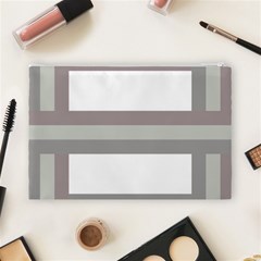 Minimal Mixed Abstract Lines Print Copia Cosmetic Bag (Large) from ArtsNow.com Back