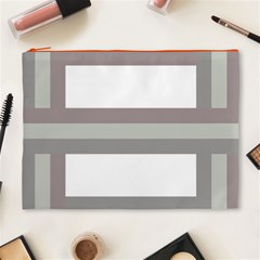 Minimal Mixed Abstract Lines Print Copia Cosmetic Bag (XL) from ArtsNow.com Front