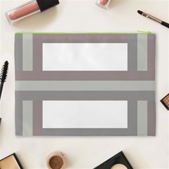 Minimal Mixed Abstract Lines Print Copia Cosmetic Bag (XL) from ArtsNow.com Back