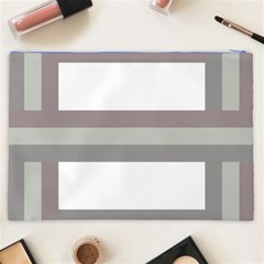 Minimal Mixed Abstract Lines Print Copia Cosmetic Bag (XXL) from ArtsNow.com Back