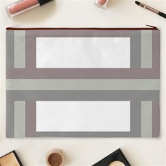 Minimal Mixed Abstract Lines Print Copia Cosmetic Bag (XXXL) from ArtsNow.com Back