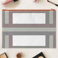 Minimal Mixed Abstract Lines Print Copia Cosmetic Bag (XXXL) from ArtsNow.com Back