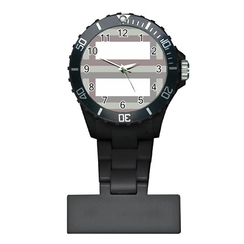 Minimal Mixed Abstract Lines Print Copia Plastic Nurses Watch from ArtsNow.com Front