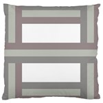 Minimal Mixed Abstract Lines Print Copia Standard Premium Plush Fleece Cushion Case (One Side)