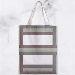 Minimal Mixed Abstract Lines Print Copia Zipper Classic Tote Bag from ArtsNow.com Back