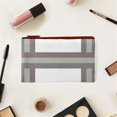 Minimal Mixed Abstract Lines Print Copia Cosmetic Bag (XS) from ArtsNow.com Front