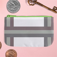 Minimal Mixed Abstract Lines Print Copia Large Coin Purse from ArtsNow.com Front