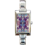 Abstract symmetry Rectangle Italian Charm Watch