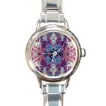 Abstract symmetry Round Italian Charm Watch