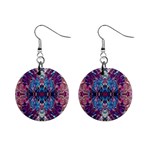 Abstract symmetry Mini Button Earrings