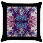 Abstract symmetry Throw Pillow Case (Black)