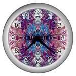 Abstract symmetry Wall Clock (Silver)