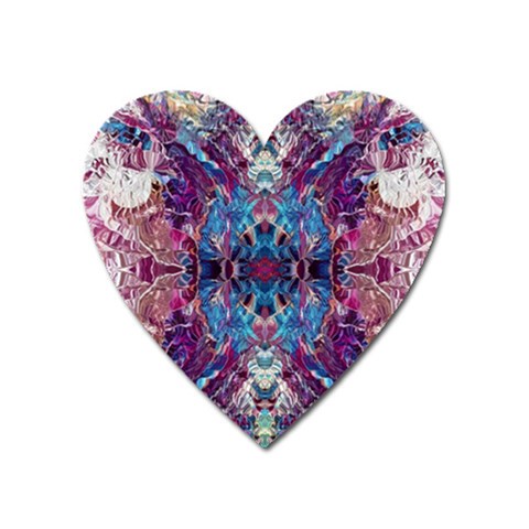 Abstract symmetry Heart Magnet from ArtsNow.com Front