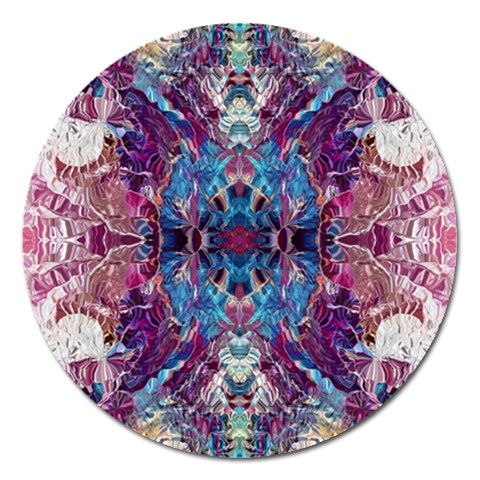 Abstract symmetry Magnet 5  (Round) from ArtsNow.com Front