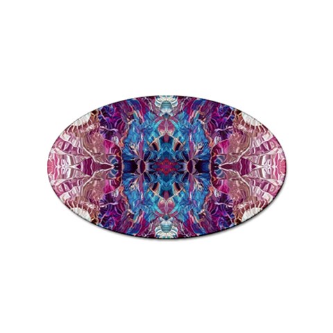 Abstract symmetry Sticker Oval (10 pack) from ArtsNow.com Front