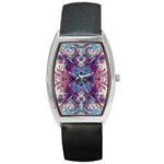 Abstract symmetry Barrel Style Metal Watch