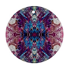 Abstract symmetry Round Ornament (Two Sides) from ArtsNow.com Back