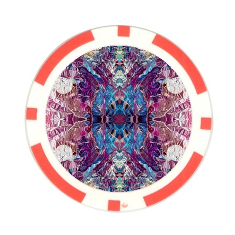 Abstract symmetry Poker Chip Card Guard from ArtsNow.com Front