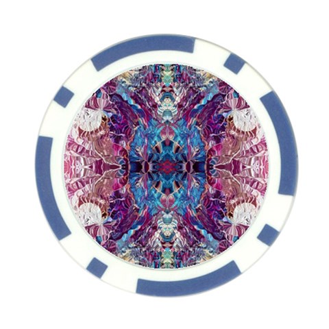 Abstract symmetry Poker Chip Card Guard from ArtsNow.com Front