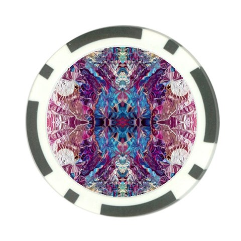 Abstract symmetry Poker Chip Card Guard from ArtsNow.com Back