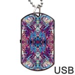 Abstract symmetry Dog Tag USB Flash (One Side)